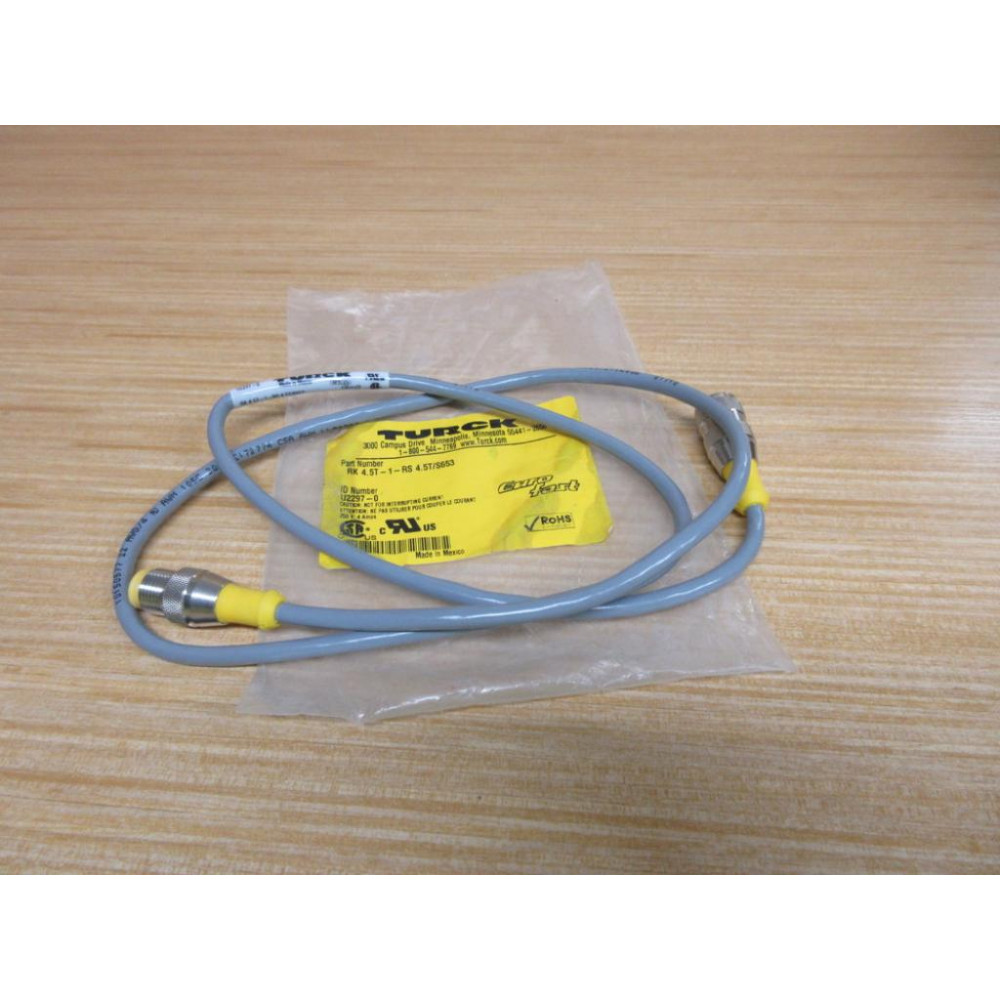Turck RK 4.5T-1-RS 4.5TS653 Eurofast Cordset U2297-0