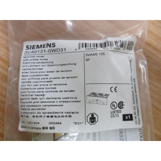 Siemens 3VA9131-0WD31 Terminal Cover 3VA91310WD31