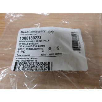 Brad Connectivity 1R3006A20M010 Molex Receptacle 1300130223