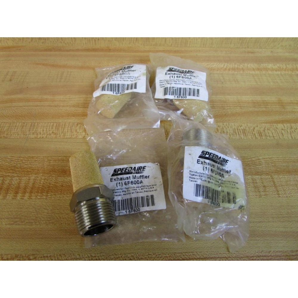 Speedaire 6F600A Exhaust Muffler 6F600 (Pack of 4) Speedaire 6F600A Exhaust Muffler 6F600 (Pack of 4)