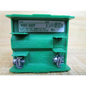 Allen Bradley 800T-XD2P Contact Block 800TXD2P Series E - New No Box