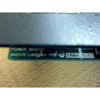 WNDVR-U00001-PB-00 Power Board wFace Plate WNDVRU00001PB00 - Used