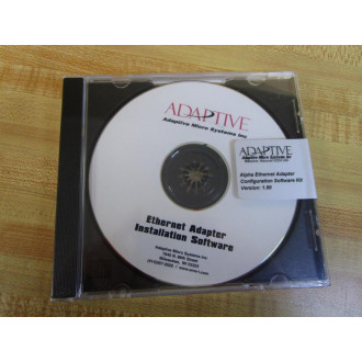 Adaptive Micro Systems 10889120 Alpha Ethernet Adapter Software Kit - New No Box
