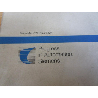 Siemens C79165-Z1-A81 Simatic Step 5 Software 6ES5896-0MA01 - Used