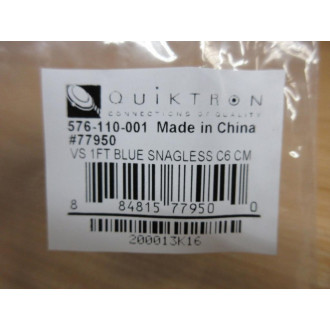Quiktron 576-110-001 Patch Cord 77950 (Pack of 5)