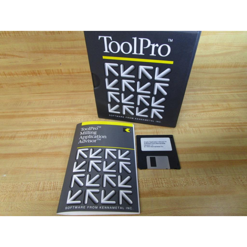 Kennametal 1.2 Tool Pro Software Grade Application Advisor - Used