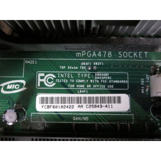 Intel D865GBFD865PERC Mother Board mPGA478  Socket - Used