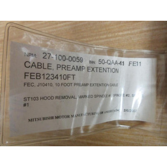 FEC J10410 Extension Cable FEB-1234-10FT - New No Box