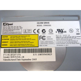 AOpen CRW5232L CD-RW Drive 90.3FD37.374 CRW5232L-18 - Used