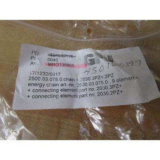 Igus 2500.03.075.0 GFU Energy Chain MRO130865 17-12" Length - New No Box