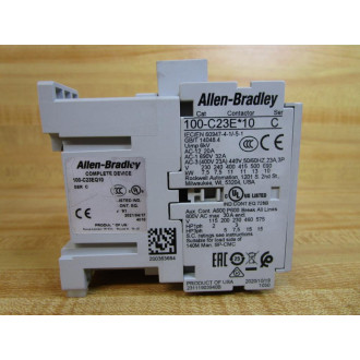 Allen Bradley 100-C23EQ10 Rockwell Automation Contactor 100C23EQ10 - Used