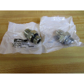 Parker 10F42EDMXS Male Connector (Pack of 2)