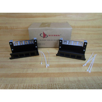 Siemon DIN-PNL-04-01 Din Rail Patch Panel DINPNL0401 (Pack of 2)