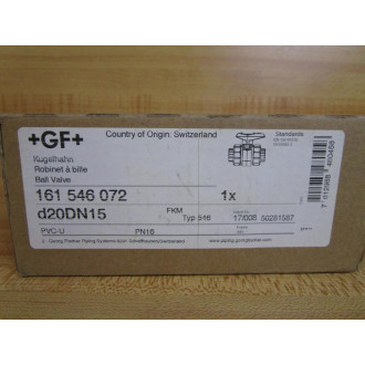 Georg Fischer 161 546 072 GF Ball Valve d20DN15