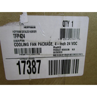 Hoffman TFP424 Nvent 4" Cooling Fan Package TFP4