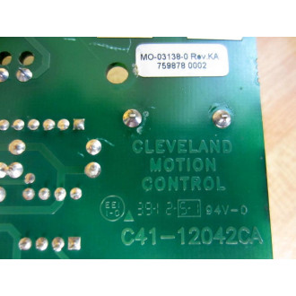 Cleveland Motion Control C41-12042CA Pacemaster Option Card MO-03138-0 - Used