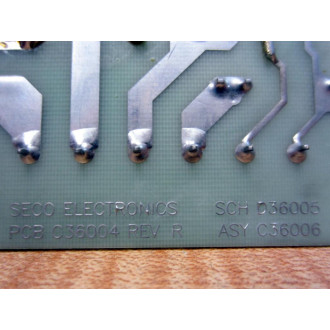 Seco WC36006-00 Circuit Board WC3600600 - Used
