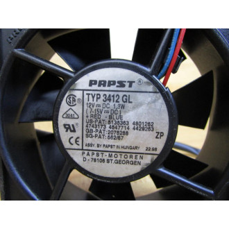 Papst 3412 GL Fan 3412GL - Used