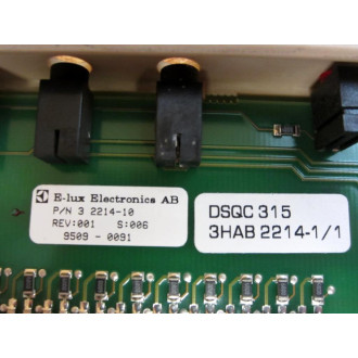 ABB 3HAB2214-83 DSQC 315 Module Bd 3HAB2214-11 WFace Plate - Used