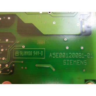 Siemens A5E00120081-01 Circuit Board A5E0012008101 - Used
