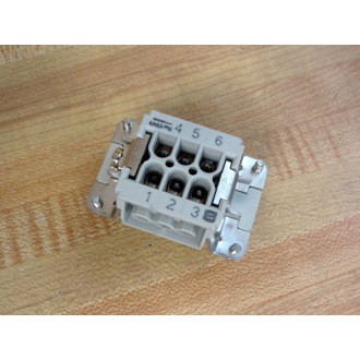 Harting 09330062701 Rectangular Socket Insert HAN 6E-BU-S - New No Box
