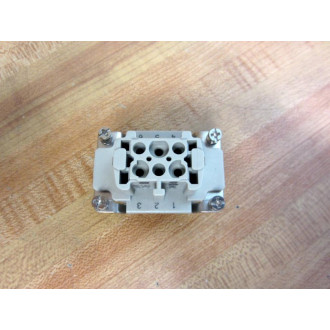Harting 09330062701 Rectangular Socket Insert HAN 6E-BU-S - New No Box