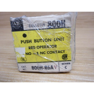 Allen Bradley 800H-R6A Red Button 800H-R6 W 800T-XA