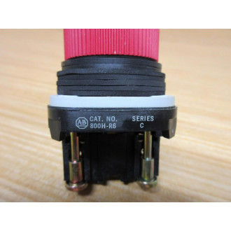Allen Bradley 800H-R6A Red Button 800H-R6 W 800T-XA