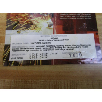 Steiner 33400 ArcView 7' x 10' Welding Curtain 334-7X10 - New No Box