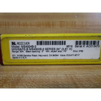 STI MS4324B-2 Minisafe-B Light Curtain MS4324B2 Receiver - Used