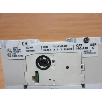 Allen Bradley 140-MN-0250 Starter 140MN0250 Ser C, W 140-A10 - Used