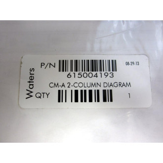 Waters 615004193 CM-A 2-Column Diagram