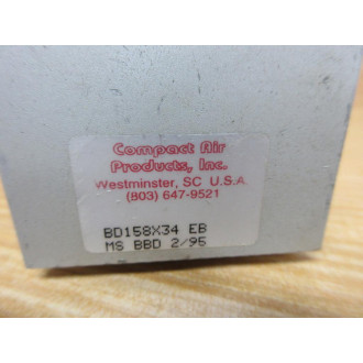 Compact Air Products BD158X34 Double-Rod Cylinder - Used