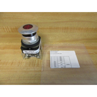 Allen Bradley 800T-FXQ10 D4 Push Button 800TFXQ10D4 Red - Refurbished