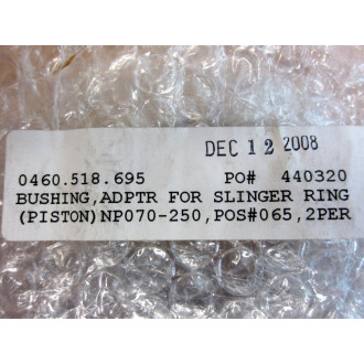 0460.518.695 Bushing, Adapter For Slinger Ring 0460518695