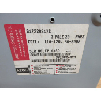Asco 91732031XC Lighting Contactor Enclosure Only - New No Box