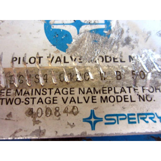 Sperry Vickers DG4S4-012C-W-B-50 Pilot Valve DG4S4012CWB50 - Used