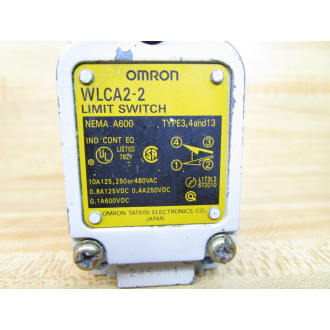 Omron WLCA2-2 Limit Switch WLCA22 WOut Lever Arm - Used