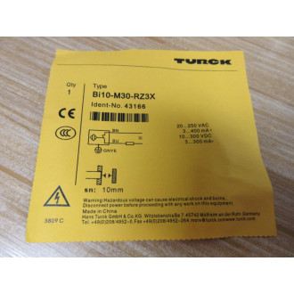 Turck BI10-M30-RZ3X Proximity Sensor 43166