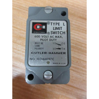 Cutler Hammer 10316H197C Limit Switch - New No Box