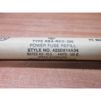 Westinghouse RDA-RDB-200-423D814A34 Power Fuse Refill RDA-RDB-200