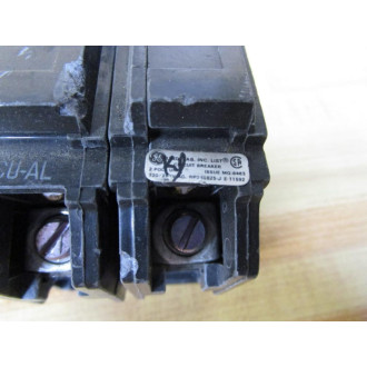 General Electric TQC2110 GE 10A 2 Pole Circuit Breaker Chipped Corner - Used