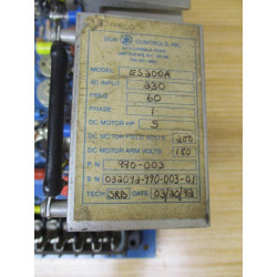 Emerson Wer Industrial 990 DC Motor Control Board 990-1 - Parts Only