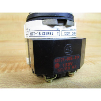 Allen Bradley 800T-16JX5KB7 Selector Switch 800T-XA40171-002-01 - Refurbished