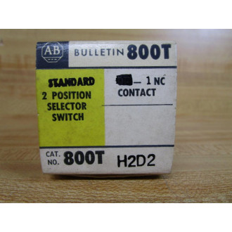 Allen Bradley 800T-H2D2 Selector Switch 800TH2D2 Old Style
