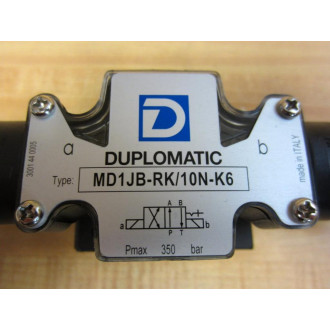 Duplomatic MD1JB-RK10N-K6 Directional Control Valve MD1JBRK10NK6 - New No Box