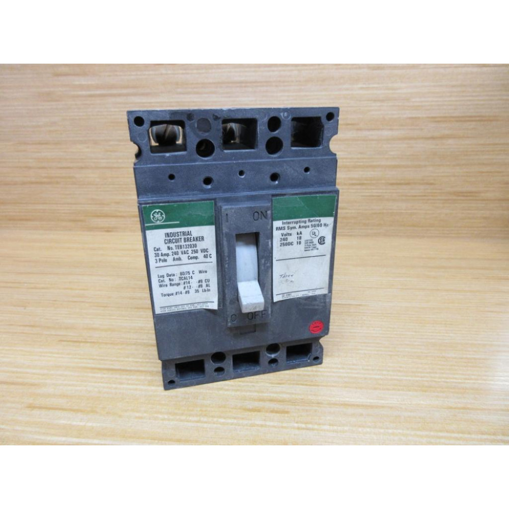 General Electric TEB132030 30A Circuit Breaker GE New Style - Used