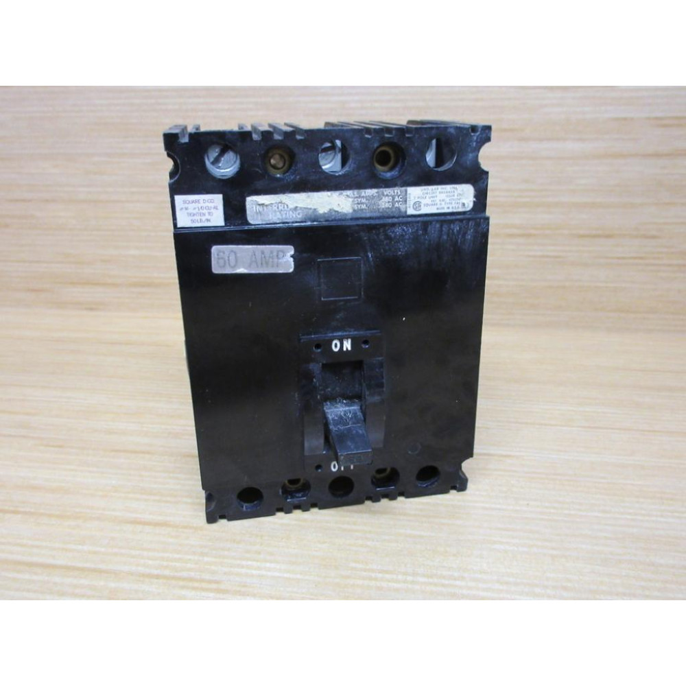 Square D FAL 60A 60 AMP Circuit Breaker FAL60A - Used