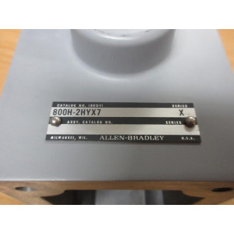 Allen Bradley 800H-2HYX7 Enclosure Body 800H2HYX7 - Used