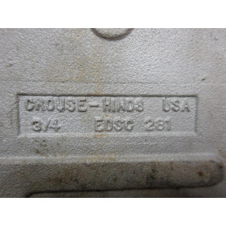 Crouse & Hinds EDSC 281 Enclosure Base EDSC281 - Used